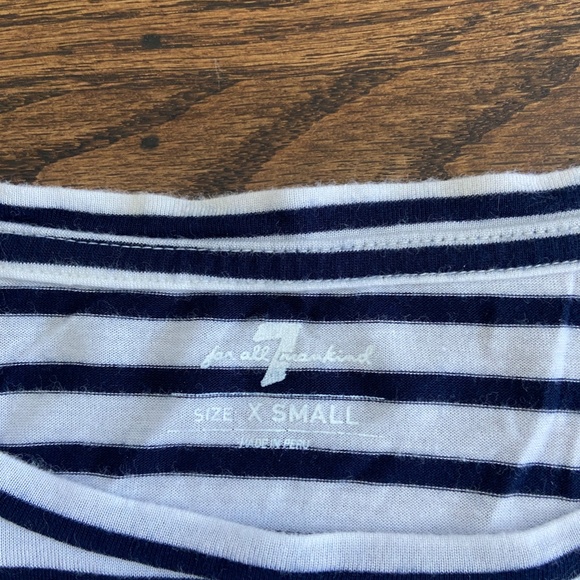 7 for all mankind - striped t-shirt - Picture 3 of 4